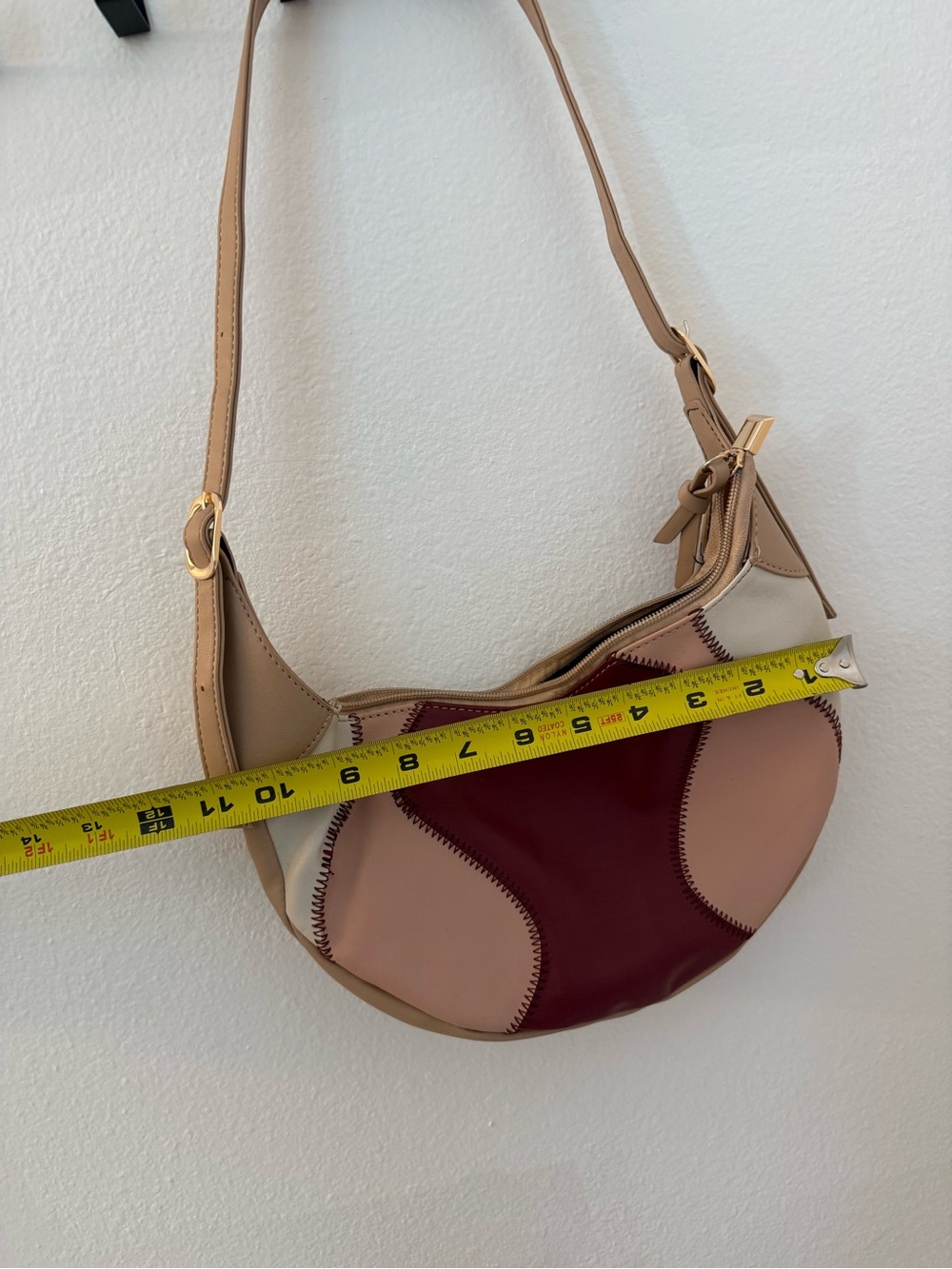 Pink/Red and Tan Shoulder Bag - Picture 3 of 5